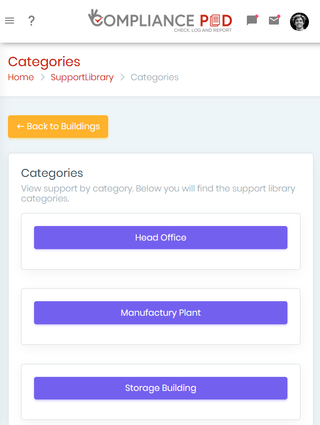 compliance management mobile app screenshot